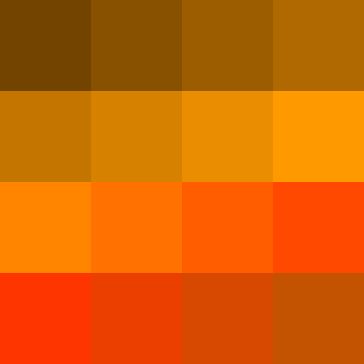 Shades of Orange